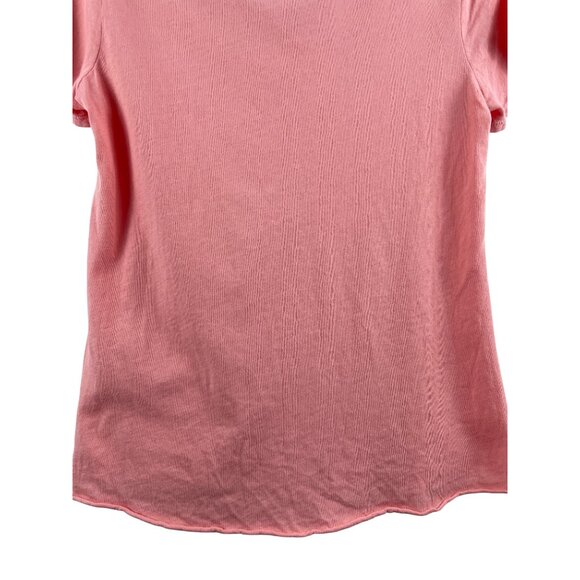 Frank & Eileen Women's XS Essential Scoop Neck Tee Lab Short Sleeve T-Shirt Pink - Picture 9 of 11